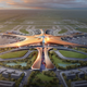 Illustration for article titled Beijings new airport terminal looks more like a gigantic spaceport